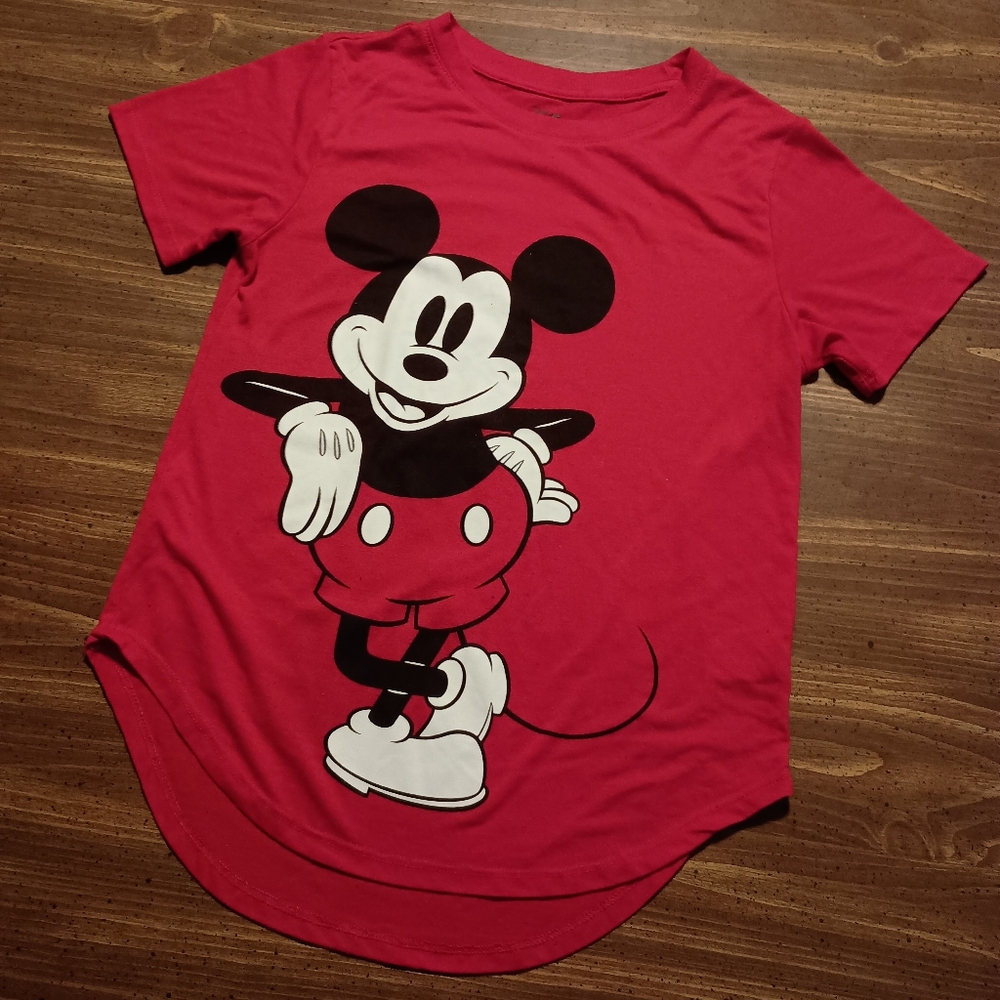 MICKEY & MINNIE T-SHIRT - Medium Kids // Disney Mouse Girls Tee Shirt - Picture 4 of 8